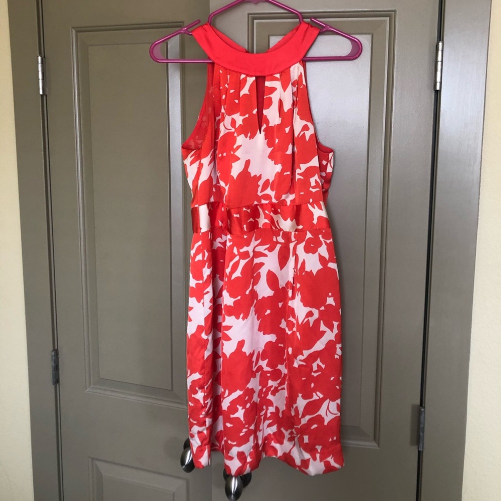 Cute orange halter dress!